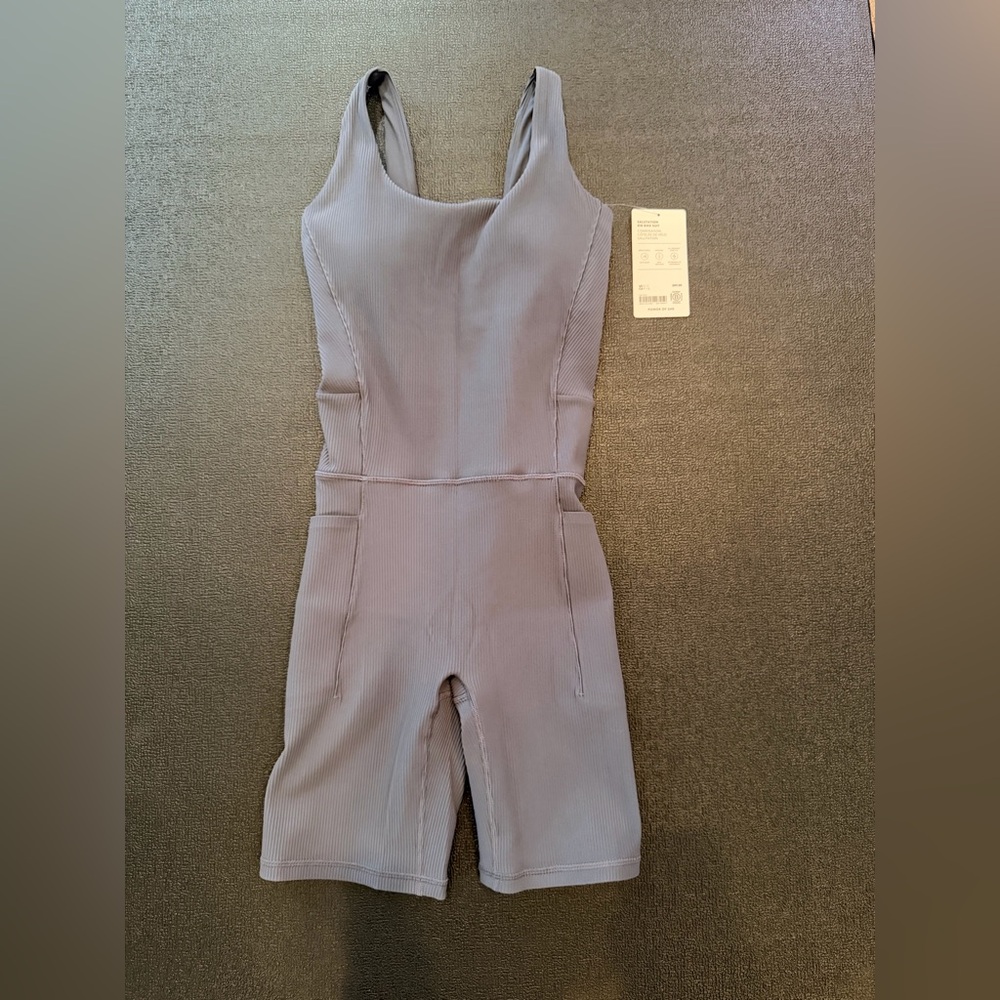 Athleta Granite Blue Jumpsuit Small Tall - Picture 5 of 11